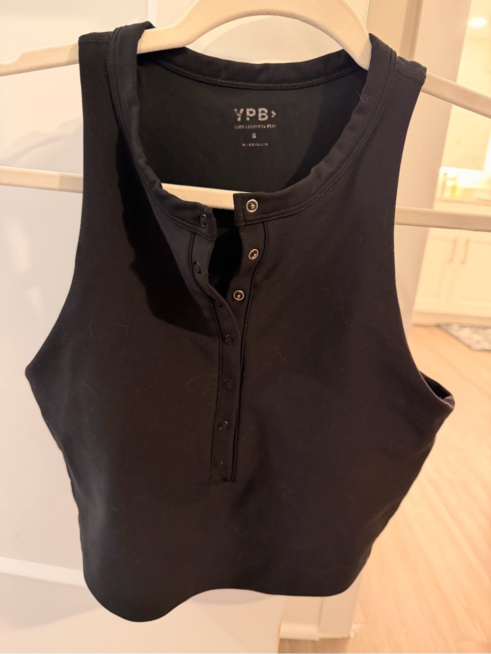 Abercrombie YPB Snap-Front Henley Tank Top
